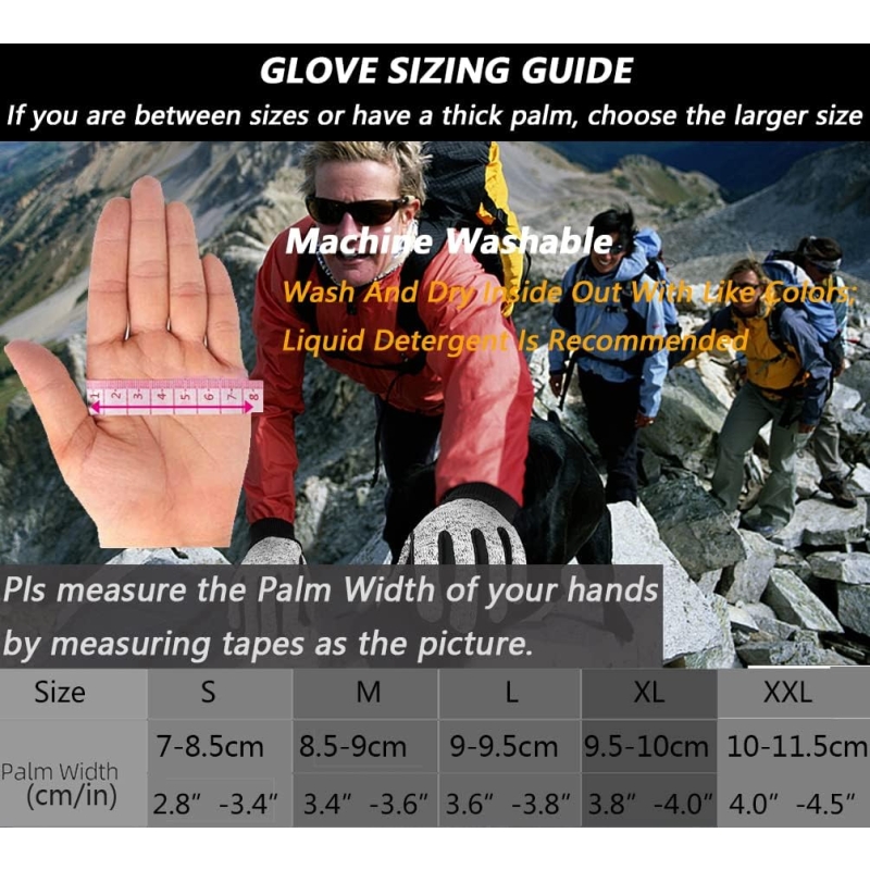 MOREOK Winter Gloves -10°F 3M Thinsulate Warm Gloves Bike Gloves Cycling Gloves for Driving/Cycling/Running/Hiking - Image 6